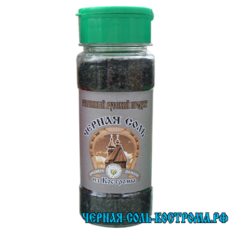 Черная Костромская соль (солонка) Крупного помола 150 грамм.